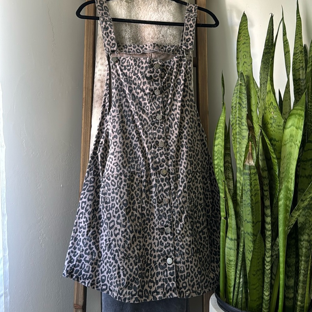 LoveFire Overall leopard dress